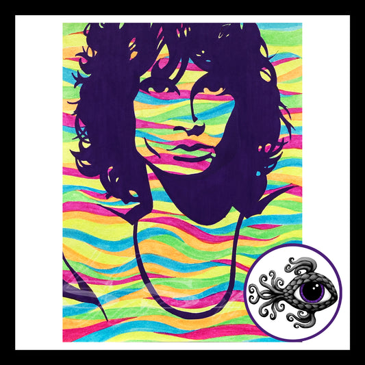 Jim Morrison - Print of Original Pen & Ink Drawing