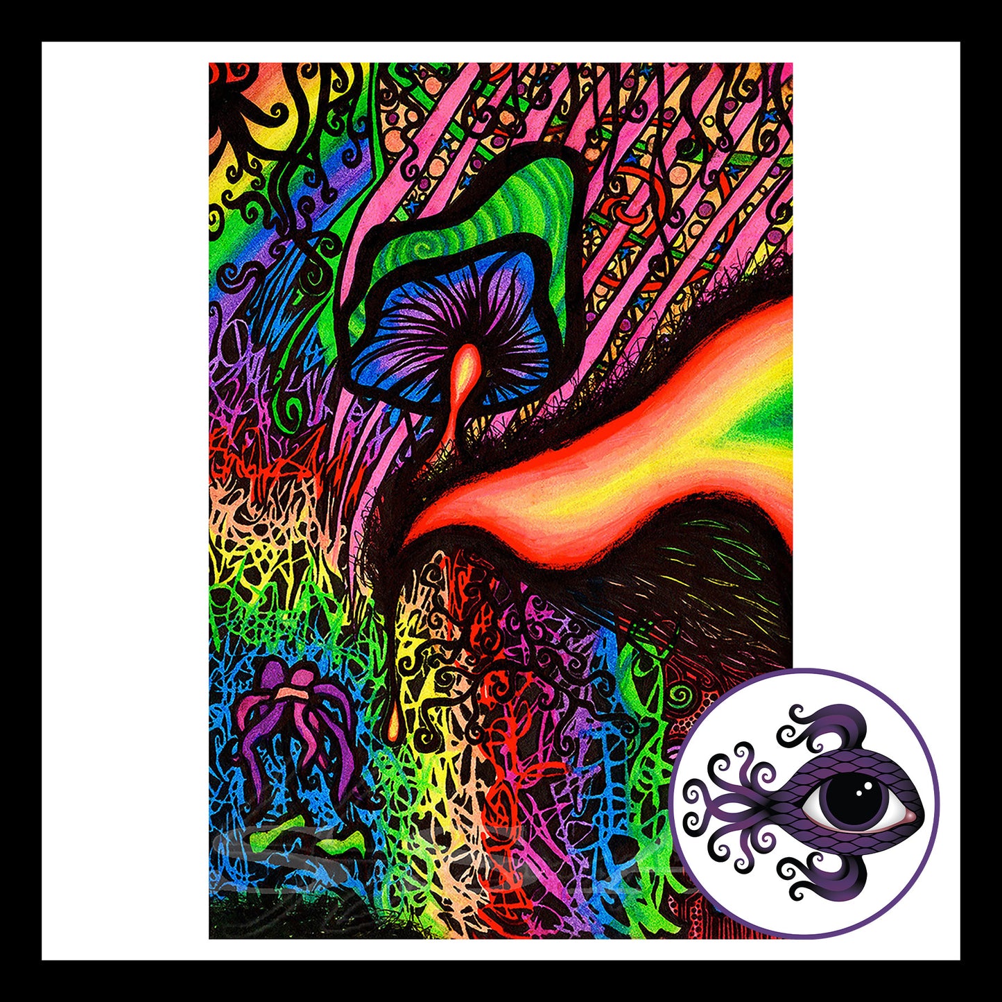 Mushroom - Print of Original Pen & Ink Drawing