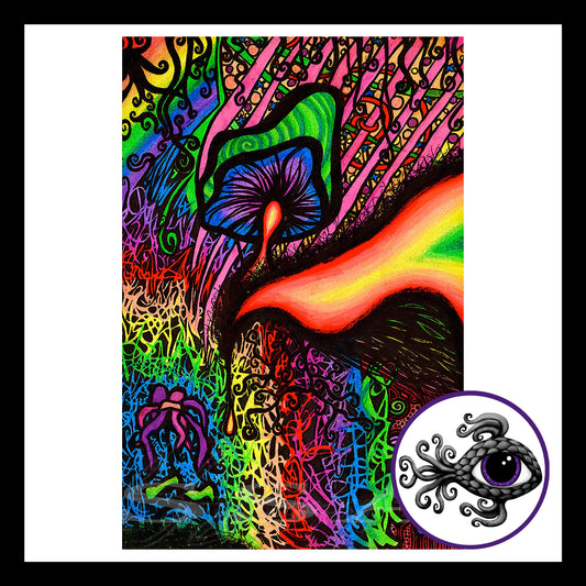 Mushroom - Print of Original Pen & Ink Drawing