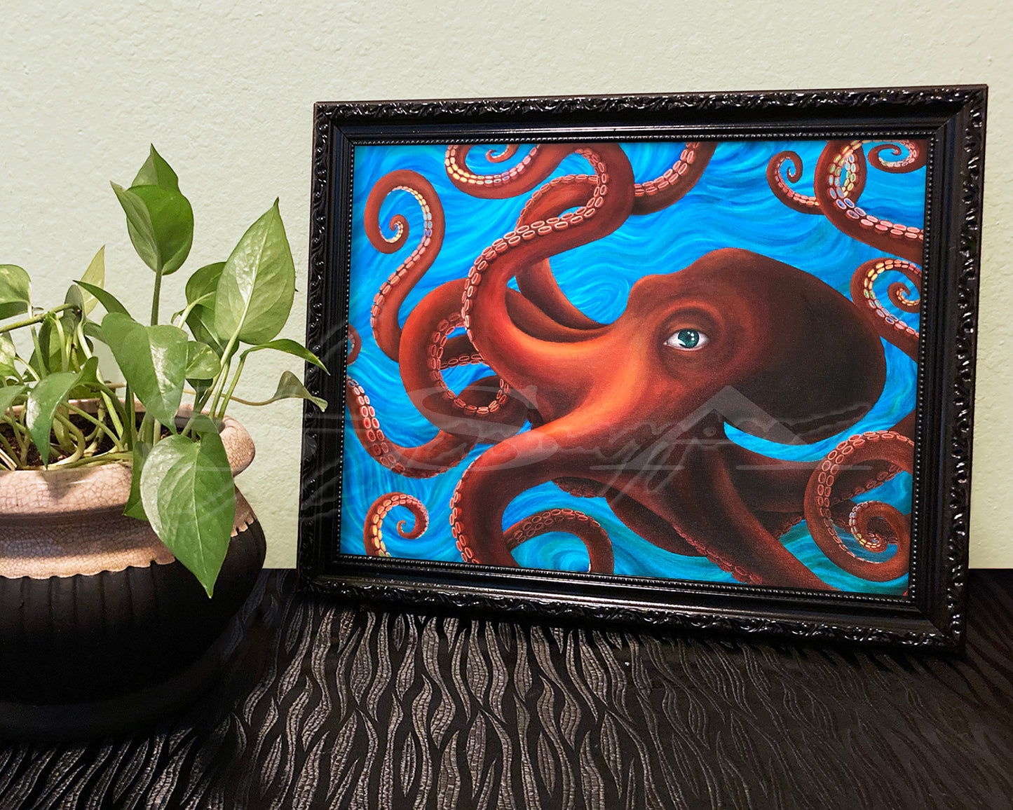 Octeyepus - Print of Original Acrylic Painting