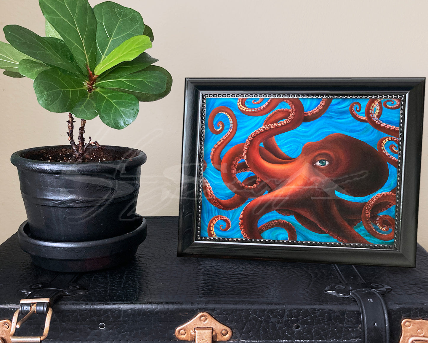 Octeyepus - Print of Original Acrylic Painting