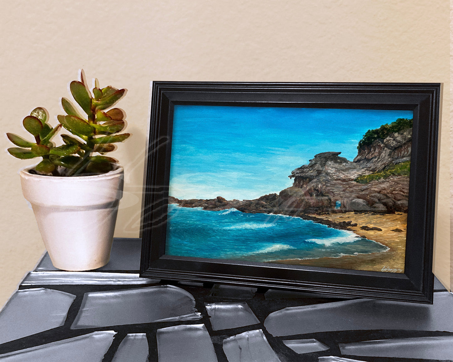 Playa Bruja - Print of Original Watercolor Painting