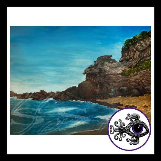 Playa Bruja - Print of Original Watercolor Painting