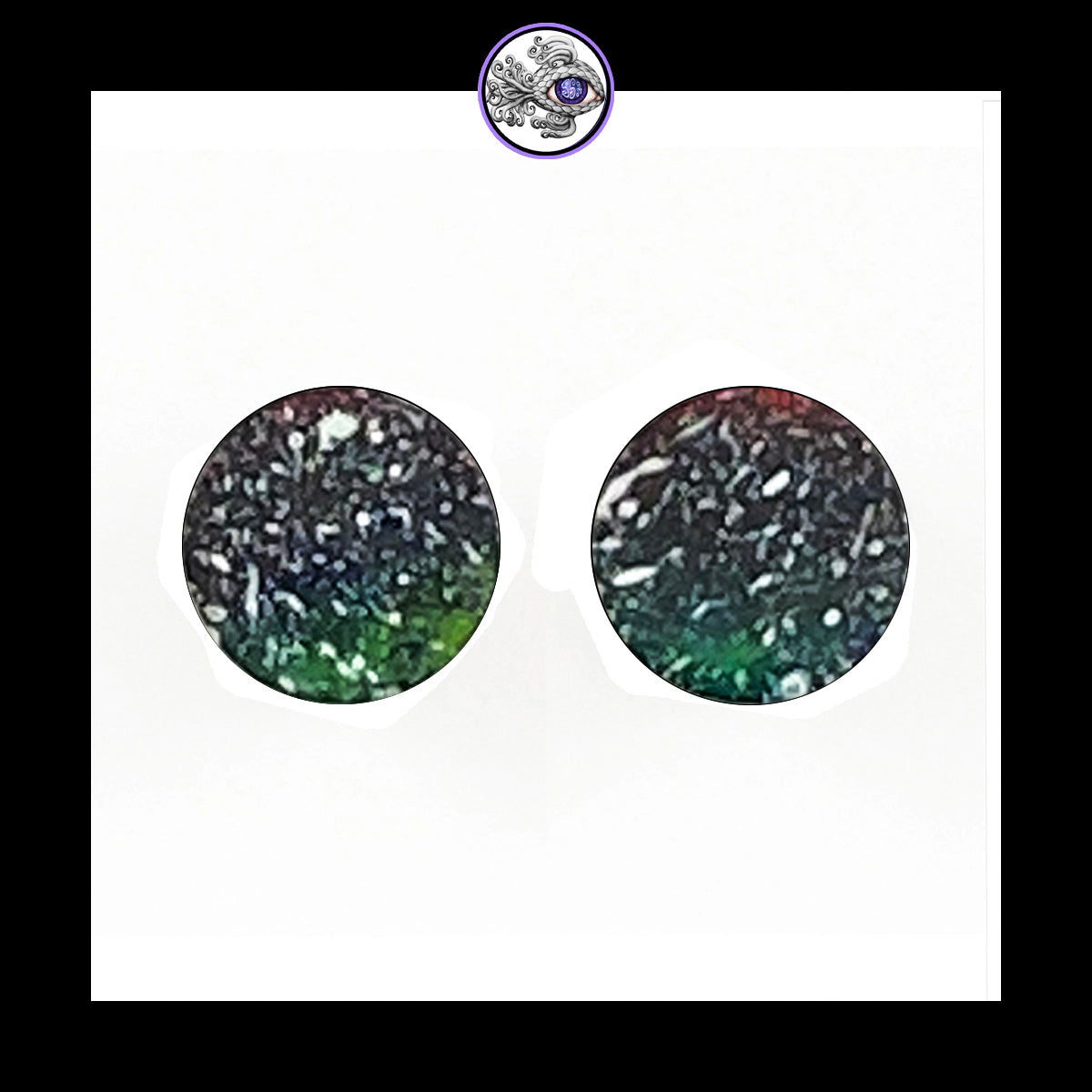 Plugs - 2g 6mm Galaxy - Hand Painted Clay Gauge Earrings