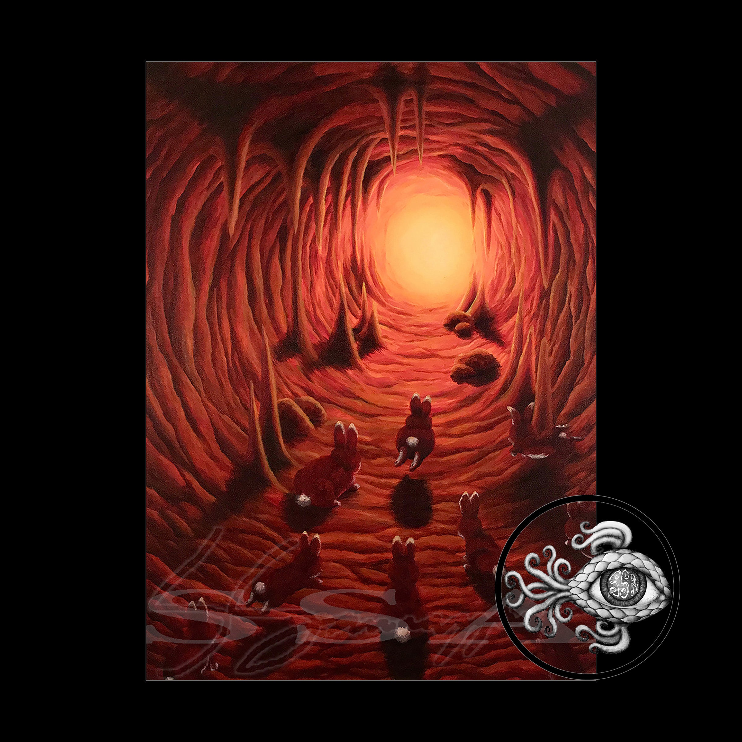 Red Velvet Rabbits - Print of Original Acrylic Painting – Simone ...