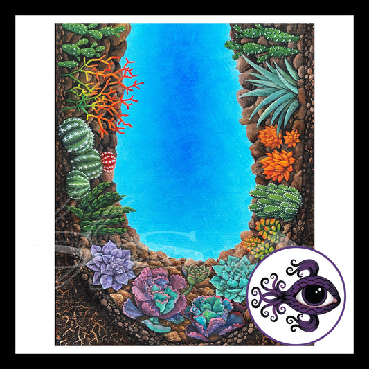 Shoes: Fungi - Print of Original Acrylic Painting