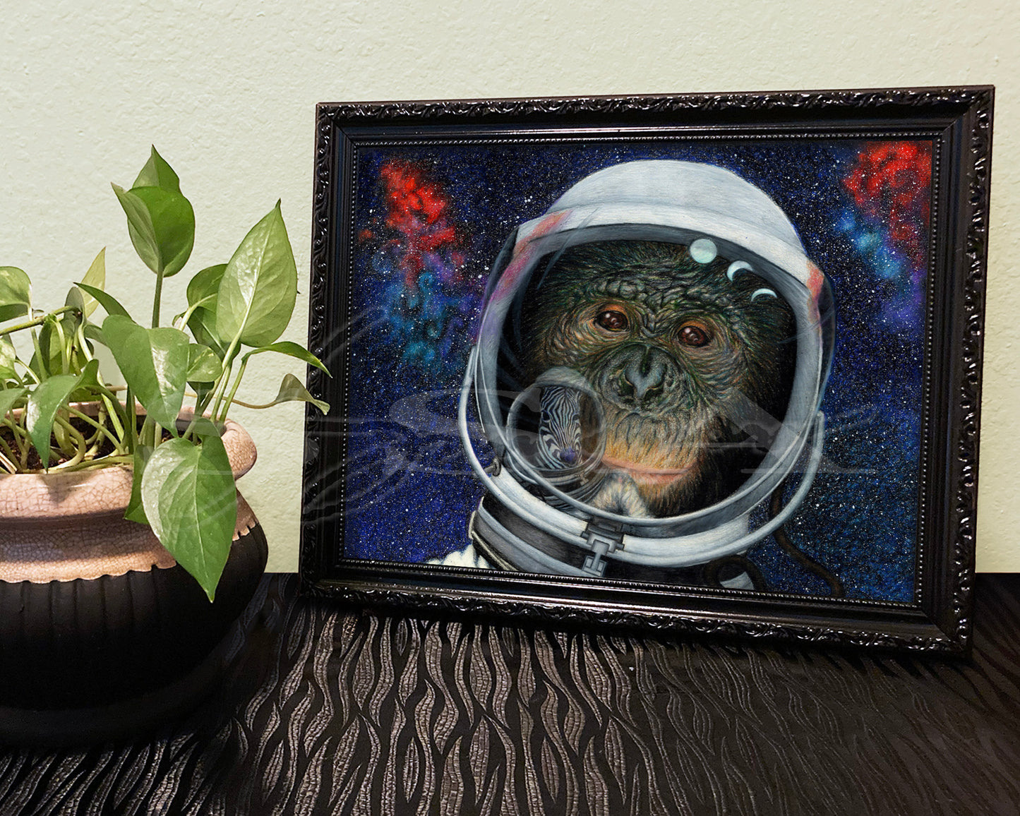 Space Ape - Print of Original Colored Pencil Drawing