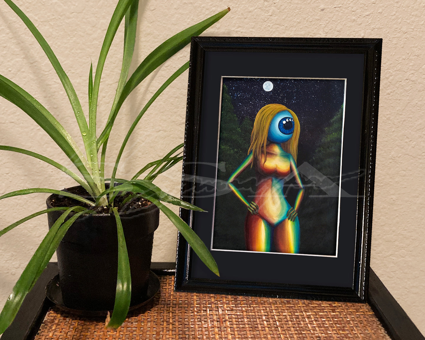 The Stripper Has No Navel - Print of Original Acrylic Painting
