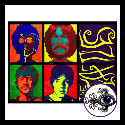 The Beatles - Print of Original Pen & Ink Drawing
